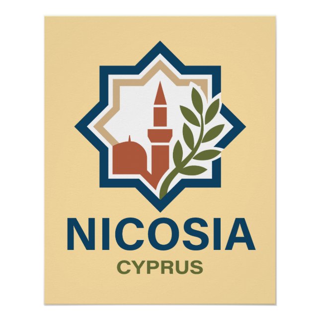 Nikosia Zypern Mittelmeer Poster (Vorderseite)