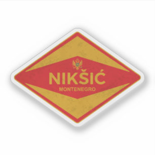 Nikšić Montenegro Vintag Aufkleber