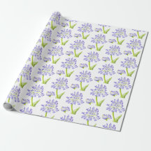Nil-Lily auf Wrapping Paper