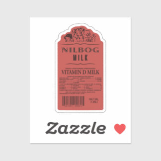 Nilbog Milk Vinyl Sticker