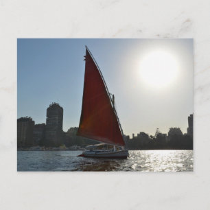 Nile-Feluke in der Sonne Postkarte
