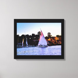 Nile Sailboote Leinwanddruck