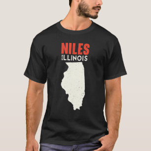 Niles Illinois USA Bundesstaat Amerika Reise Illin T-Shirt
