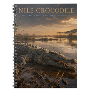 Nilkrokodil Afrikanischer Fluss TIERE Notizblock