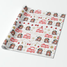 Nilou Christmas Themed Geschenk Wrapper