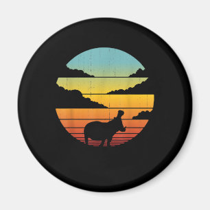 Nilpferd 60er 70er Hippo    Hippo Liebhaber Magnet