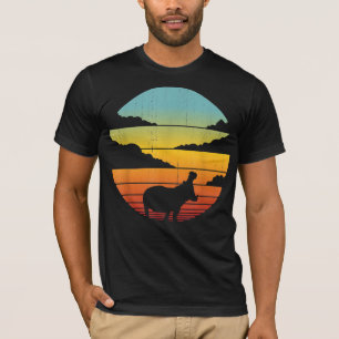 Nilpferd 60er 70er Hippo Nilpferd Liebhaber T-Shirt