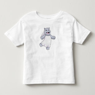 Nilpferd als Braut mit Schleier Kleinkind T-shirt