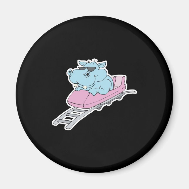 Nilpferd des Untersetzer Magnet (Vorne)