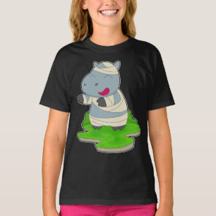 Nilpferd Halloween Mumie T-Shirt