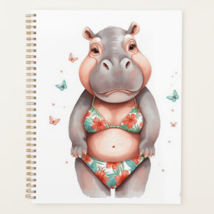 Nilpferd im Bikini Planer