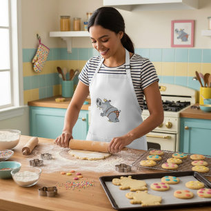 Nilpferd im Bikini Schürze