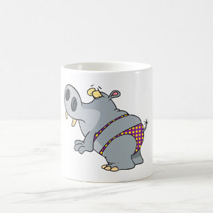 Nilpferd in einem Bikini Kaffeetasse