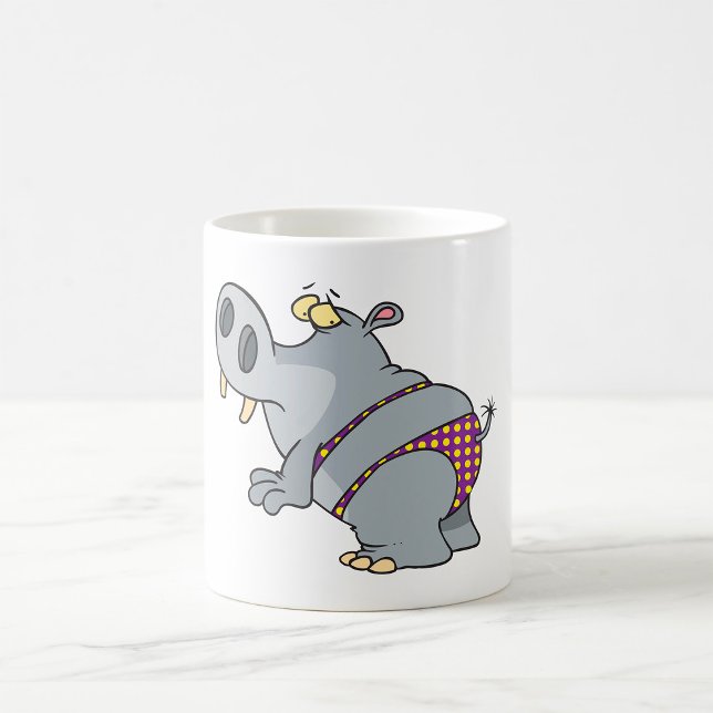 Nilpferd in einem Bikini Kaffeetasse (Von Creator hochgeladen)