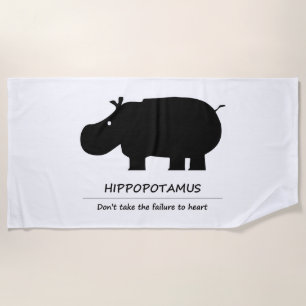 Nilpferd Strandtuch