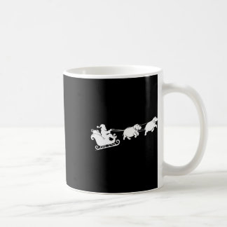 Nilpferd Weihnachten Santa Schlitten Nilpferde Wei Kaffeetasse