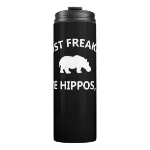 Nilpferdliebhaber-Geschenk Ich liebe einfach nur Thermosbecher