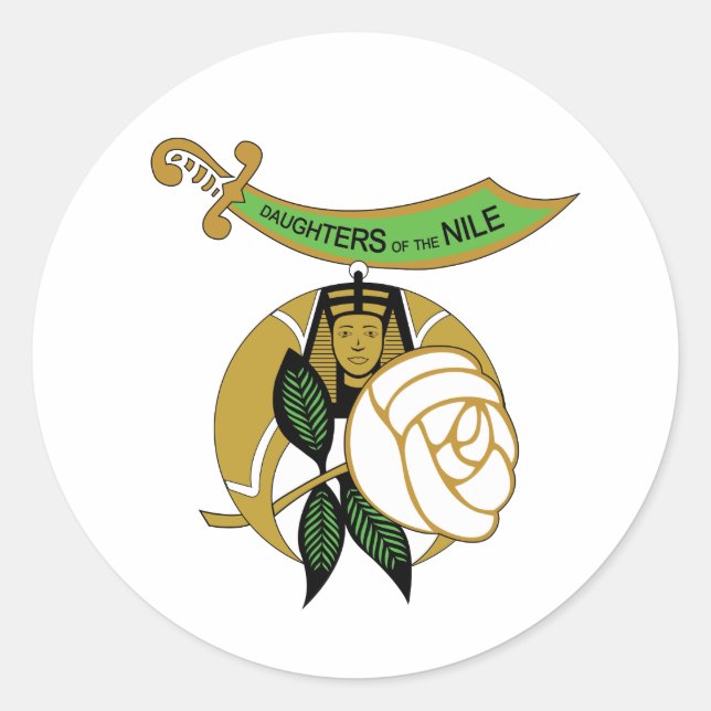 Niltochter Runder Aufkleber (Vorderseite)