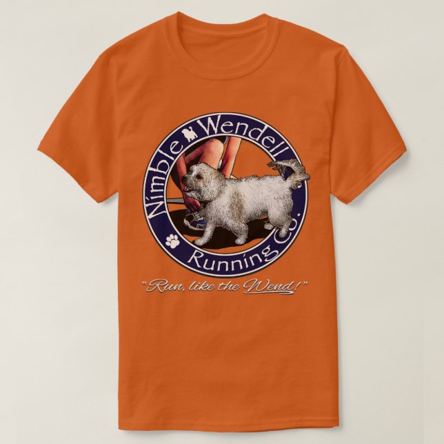 Nimble Wendell Running Co Painterlygrau T-Shirt (Design vorne)