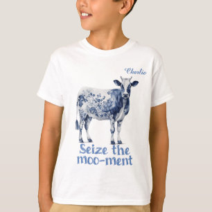 "Nimm das Moo-ment" für den benutzerdefinierten Ju T-Shirt