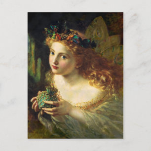 Nimm das schöne Gesicht der Frau - Sophie Anderson Postkarte