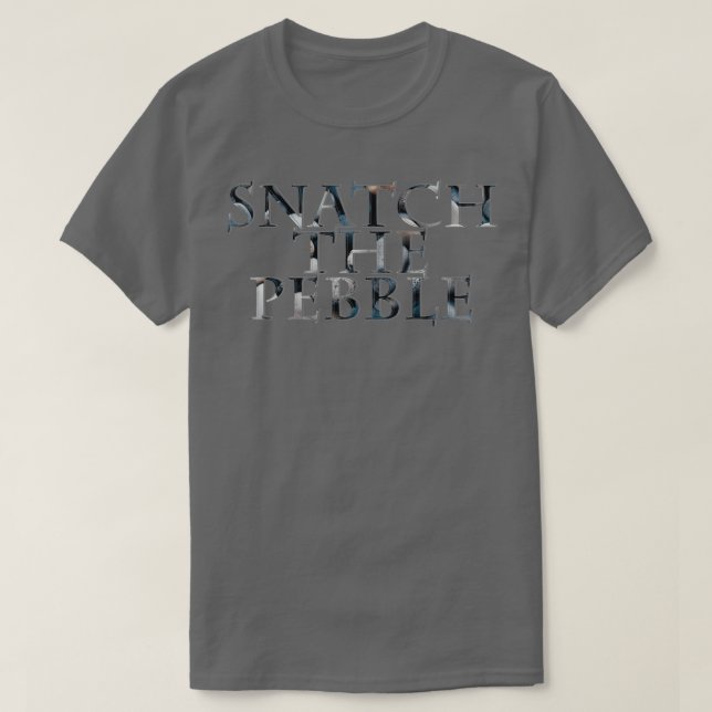 Nimm den Kieselstein! T-Shirt (Design vorne)