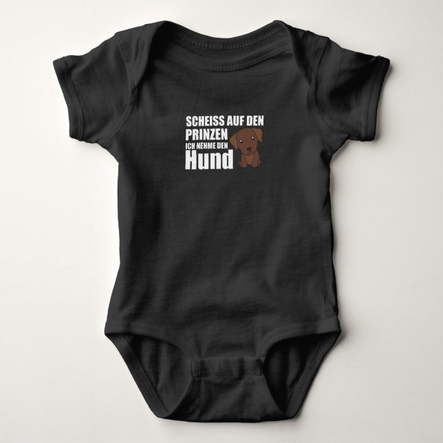 Nimm den Prinzen nicht, ich nehme den Hund Labrado Baby Strampler (Vorderseite)