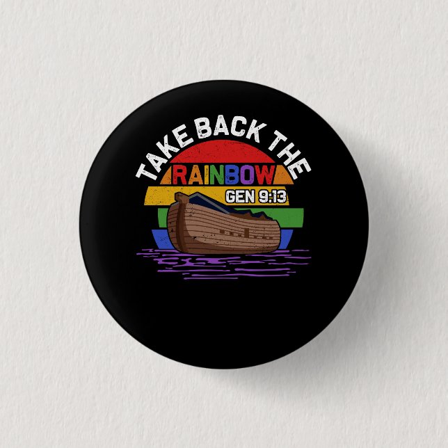 Nimm den Regenbogenstolz in den Gottesbund Promis  Button (Vorderseite)