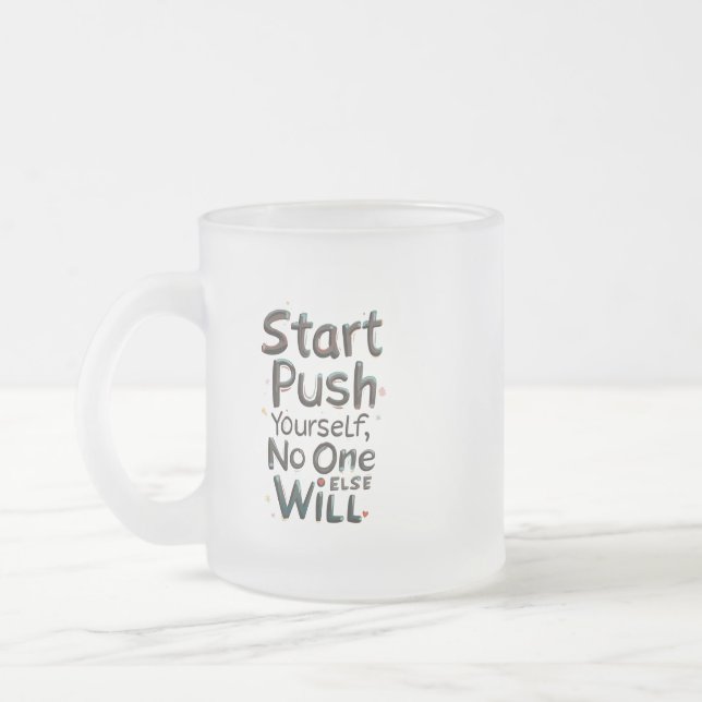 Nimm dich selbst, niemand sonst wird es tun mattglastasse (Links)