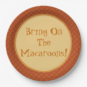 Nimm die Macaroons an! Servierplatte Pappteller