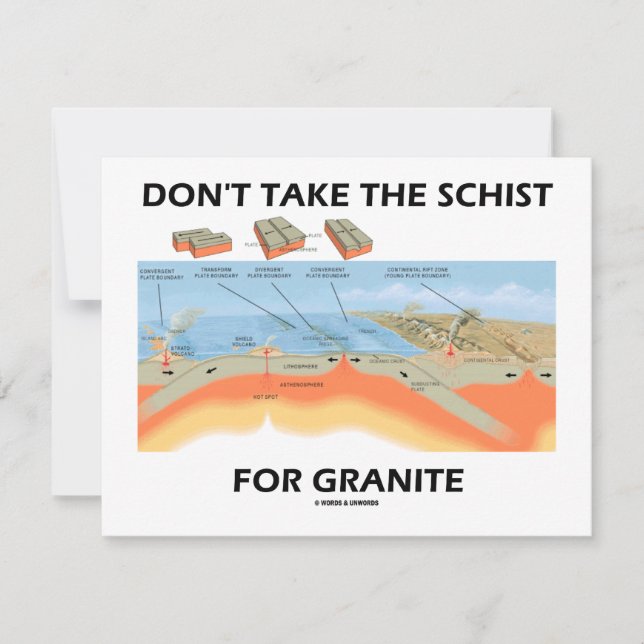Nimm die Schere nicht für Granit (Geologie-Spaß) (Vorderseite)