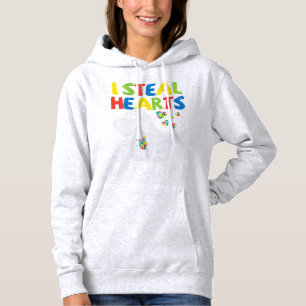 Nimm diese niedliche ich stehle Herz Trex Dinosaur Hoodie