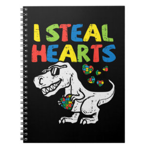 Nimm diese niedliche ich stehle Herz Trex Dinosaur Notizblock