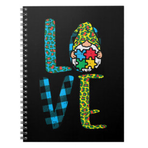 Nimm diese niedliche Leopard Karierte Liebe Nordic Notizblock