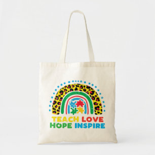 Nimm diese niedliche Teach Liebe Hope Inspirier SP Tragetasche