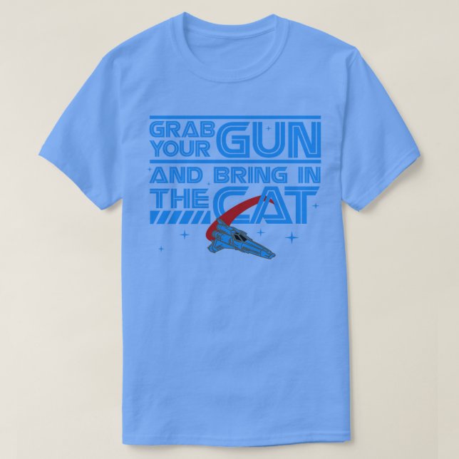 Nimm dir die Waffe und bringe die Katze ein T-Shirt (Design vorne)