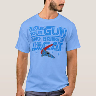 Nimm dir die Waffe und bringe die Katze ein T-Shirt