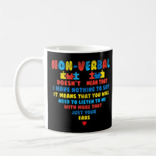 Nimm dir dieses niedliche Nonverbal Heart Puzzle L Kaffeetasse