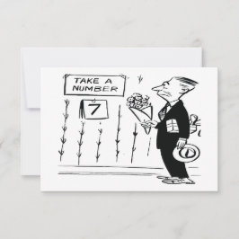 Nimm eine Nummer, Broom, Funny Vintag Save The Date