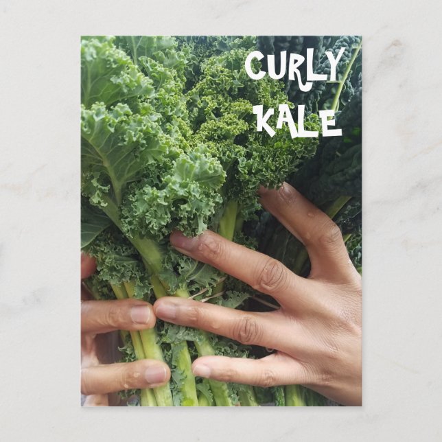 Nimm einen Haufen Curly Kale Postkarte (Vorderseite)