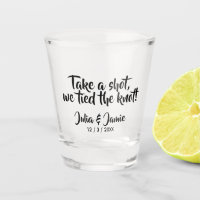 Nimm einen Schuss Wir tied den Knoten! Shot Glass