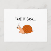 Nimm es leicht Niedlichen Cartoon Snail