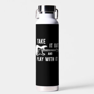 Nimm es raus und spiele mit ihm Gitarre Trinkflasche