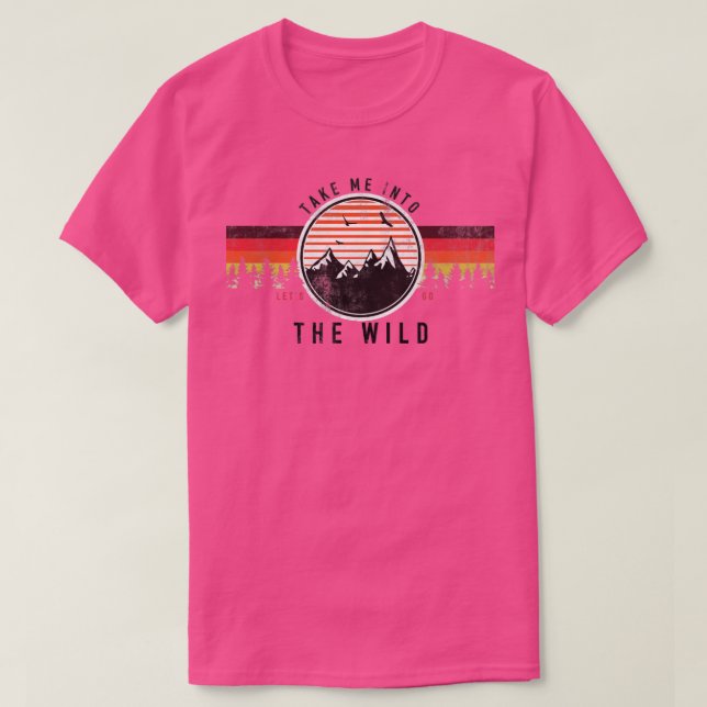 Nimm mich mit auf die Wilden Marathonwege T-Shirt (Design vorne)