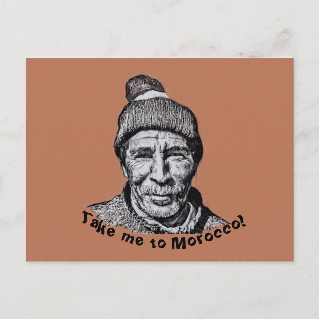 Nimm mich mit in Marokko Marrakesch, die alte Mens Postkarte (Vorderseite)