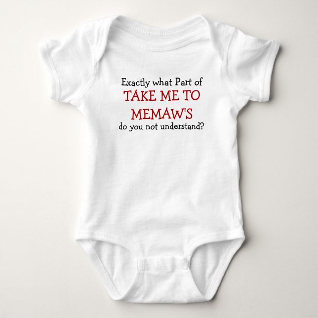 Nimm mich mit zum Baby Säugling Bodysuit Baby Strampler (Vorderseite)