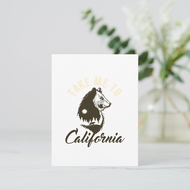 Nimm mich mit zur California Note Card Mitteilungskarte (Von Creator hochgeladen)