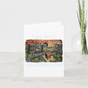 Nimm mich zu Halloween-Kostüm Karte