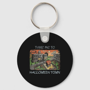 Nimm mich zu Halloween-Kostüm Schlüsselanhänger
