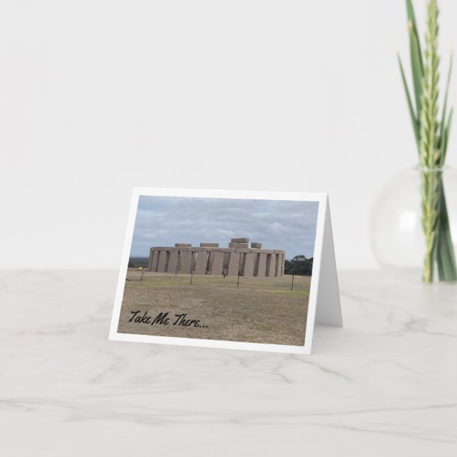 Nimm mir die Stonehenge-Faltkarte. Feiertagskarte (Vorderseite)